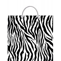 Пакет ПВД с пластиковой ручкой 350*360*0,085 Зебра цена за 10шт!